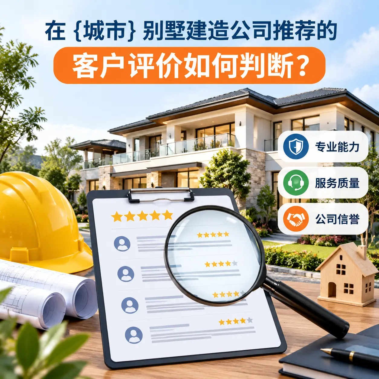 在 镇宁 别墅建造公司推荐的客户评价如何判断?