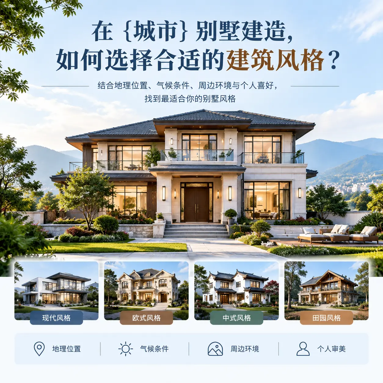 在 镇宁 别墅建造，如何选择合适的建筑风格？