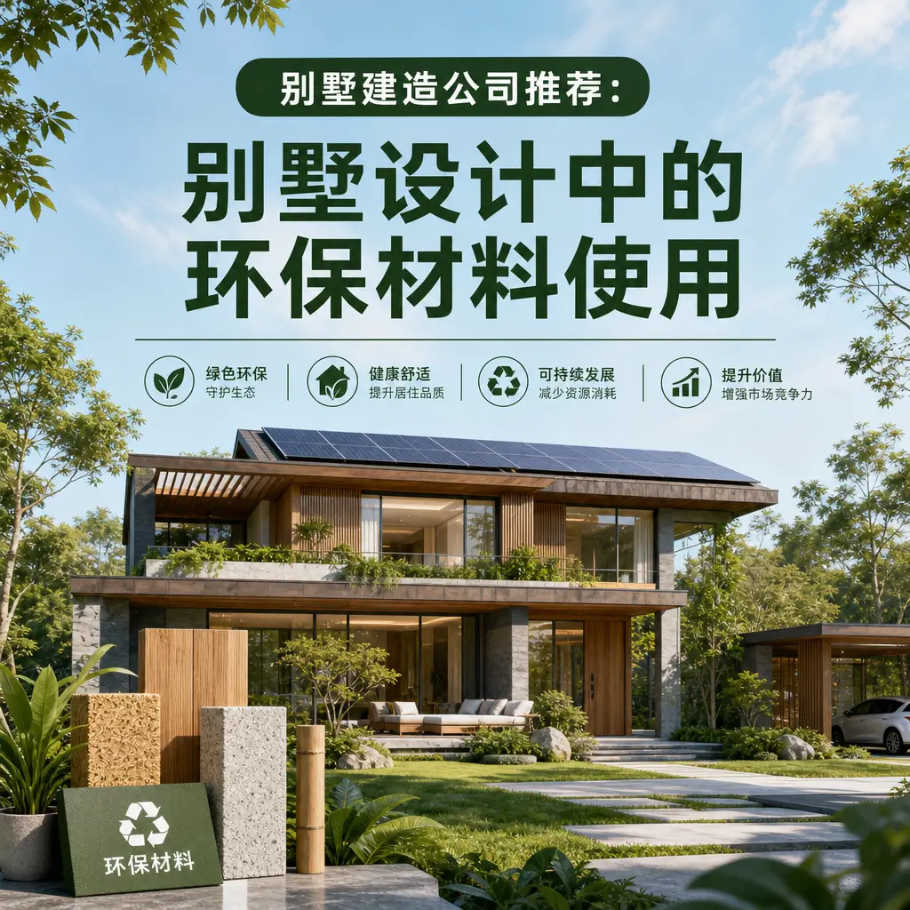 别墅建造公司推荐: 镇宁 别墅设计中的环保材料使用