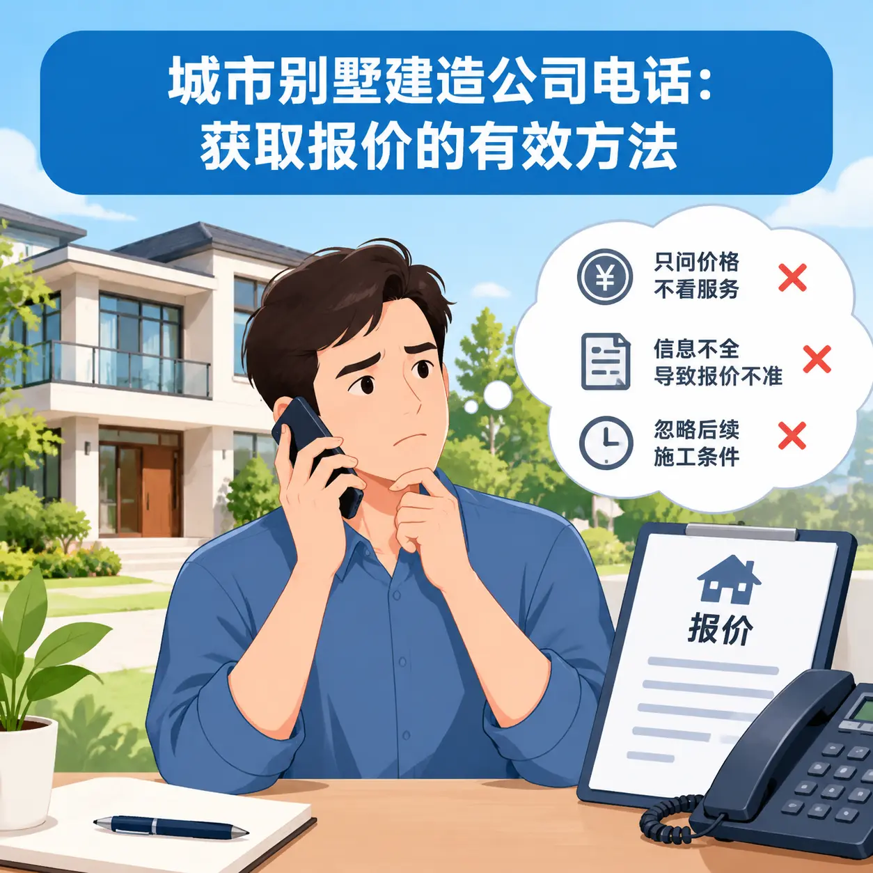 镇宁别墅建造公司电话：获取报价的有效方法